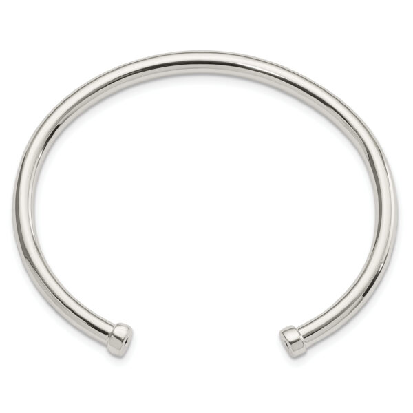 Sterling Silver Polished Cuff Bangle - Image 2