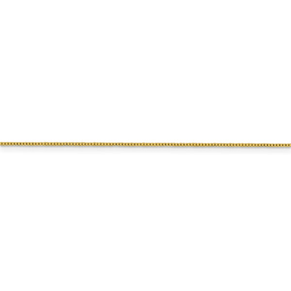 Flash Gold-plated Sterling Silver .8mm Box Chain - Image 2