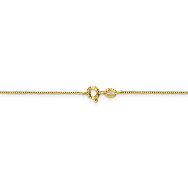 Flash Gold-plated Sterling Silver .8mm Box Chain - Image 3
