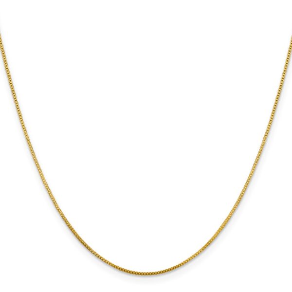 Flash Gold-plated Sterling Silver .8mm Box Chain