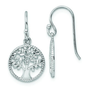 Sterling Silver RH Tree Dangle Earrings