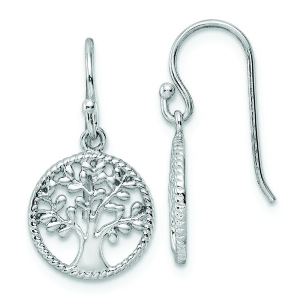 Sterling Silver RH Tree Dangle Earrings