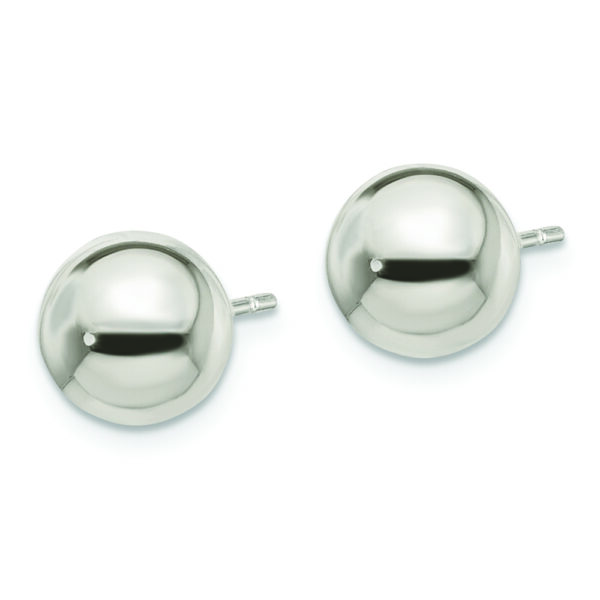 Sterling Silver Polished 8mm Ball Earrings - Image 2