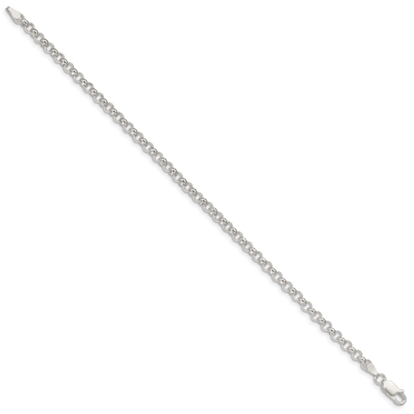Sterling Silver 4mm Rolo Chain - Image 2