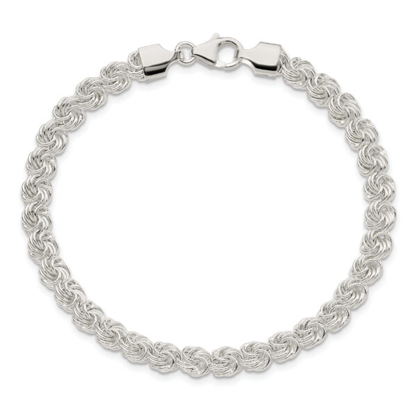 Sterling Silver Polished Love Knot Bracelet - Image 3