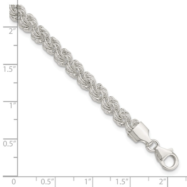 Sterling Silver Polished Love Knot Bracelet - Image 2