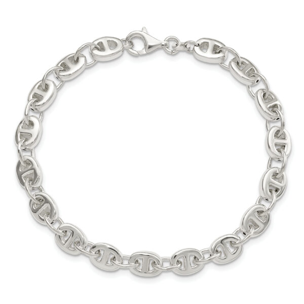 Sterling Silver Polished Fancy Link 7.5in Bracelet - Image 3