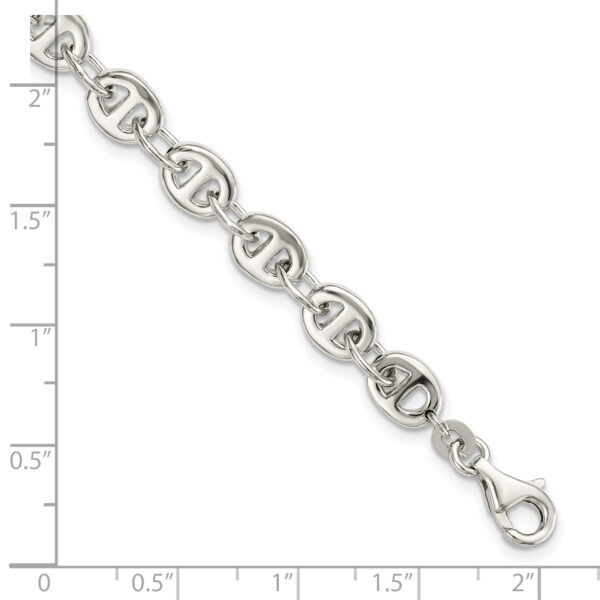 Sterling Silver Polished Fancy Link 7.5in Bracelet - Image 2