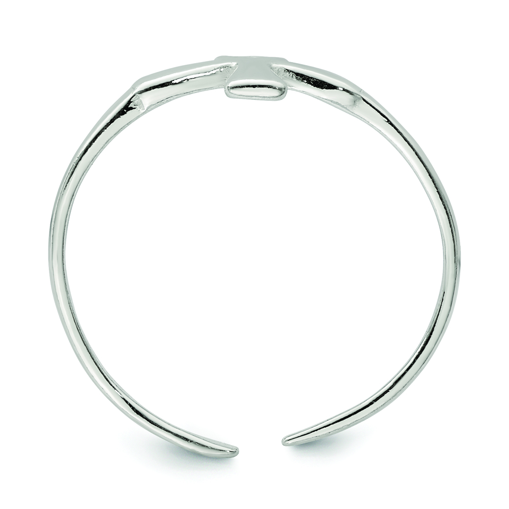 Sterling Silver Ankh (Egyptian Cross) Toe Ring - Image 2