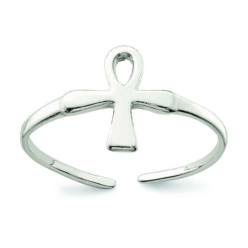 Sterling Silver Ankh (Egyptian Cross) Toe Ring