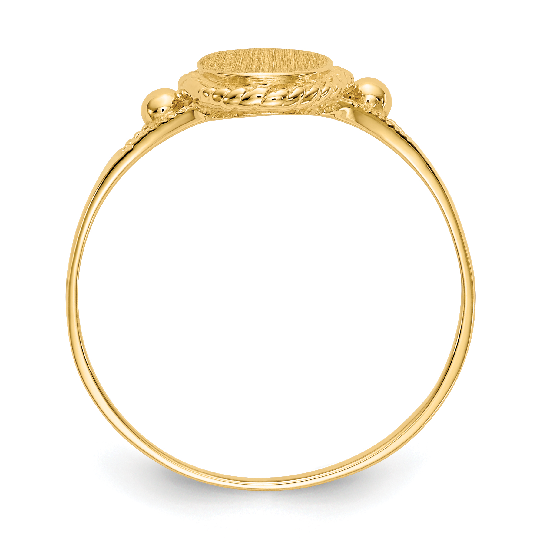 14k Childs Fancy Signet Ring - Image 2