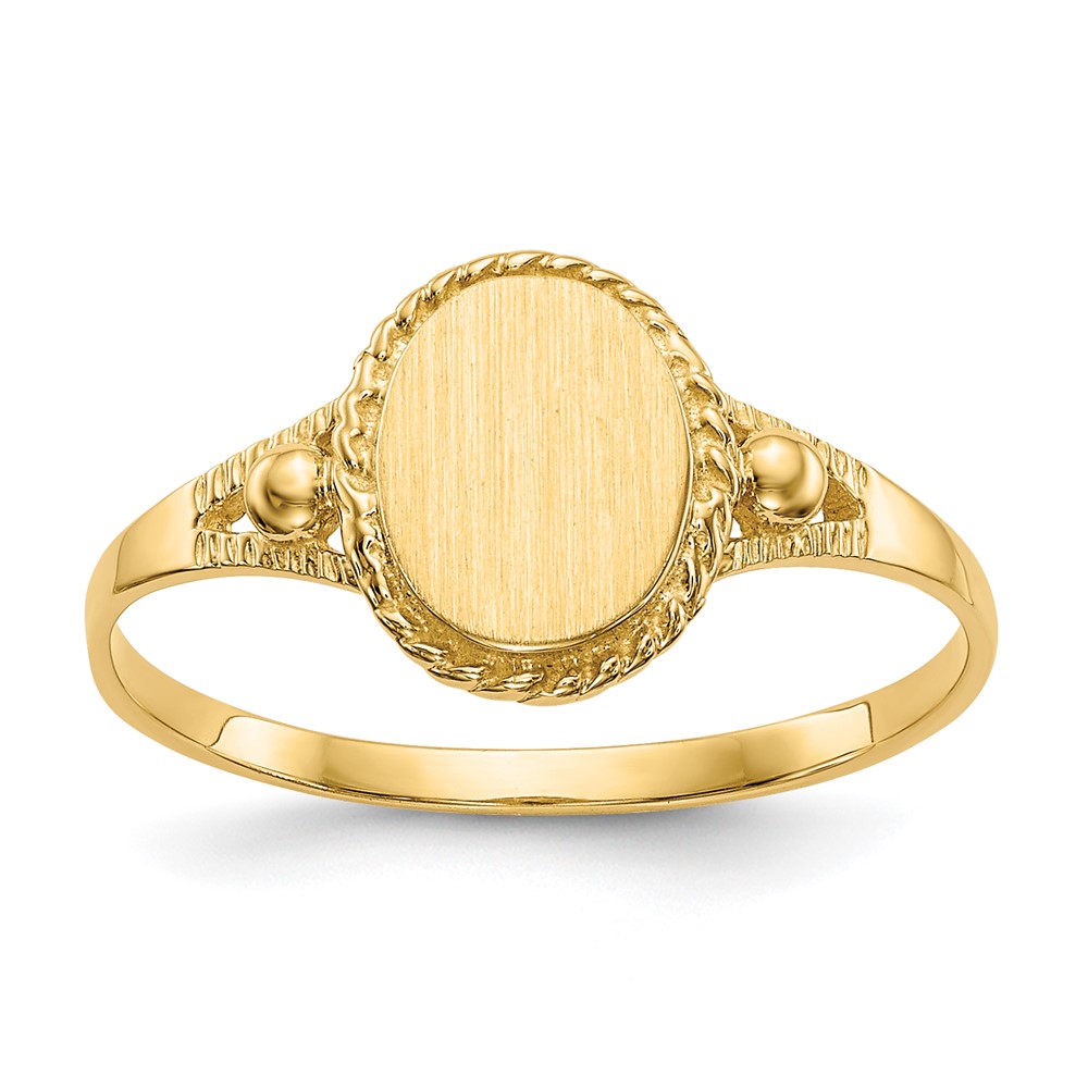 14k Childs Fancy Signet Ring
