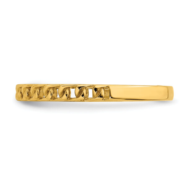 14K Link Design Ring - Image 3