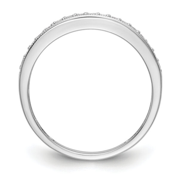 14K White Gold Diamond Band - Image 2