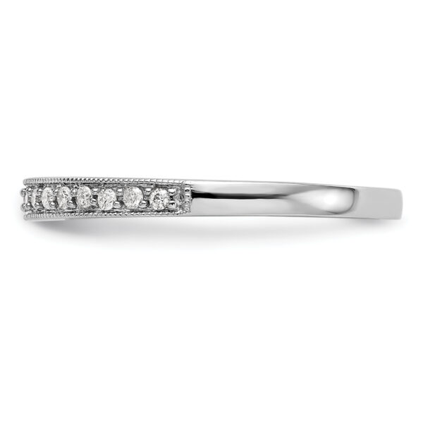 14K White Gold Diamond Band - Image 3