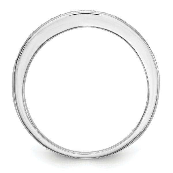 14K White Gold Diamond Band - Image 2