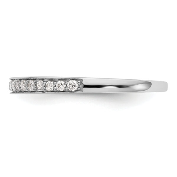 14K White Gold Diamond Band - Image 3