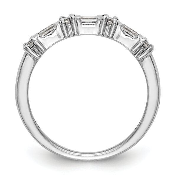 14K White Gold Diamond Band - Image 2