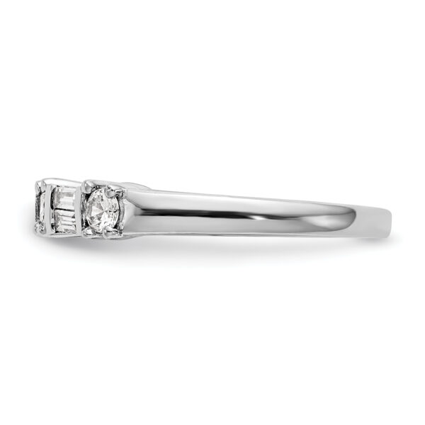 14K White Gold Diamond Band - Image 3