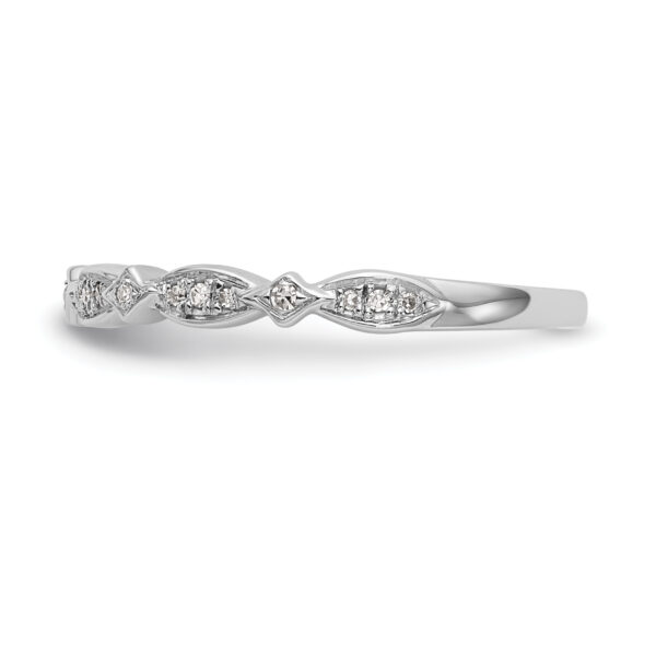 14K White Gold Diamond Band - Image 3