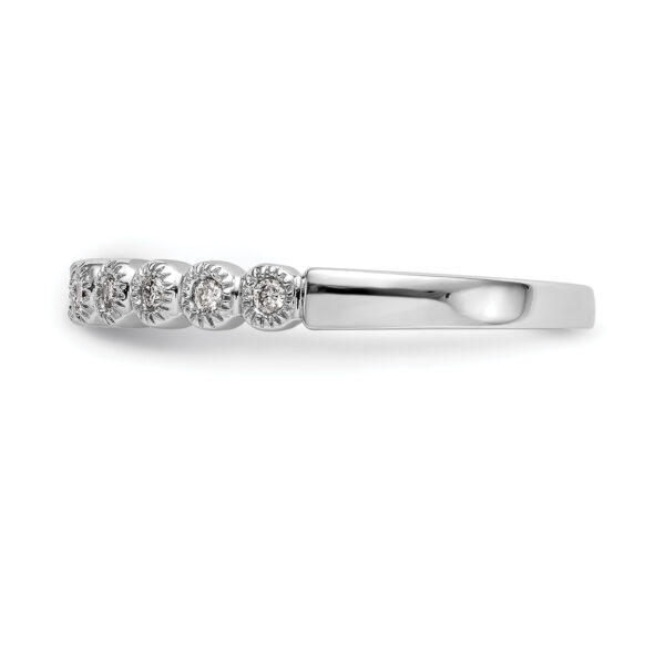 14K White Gold Diamond Band - Image 3
