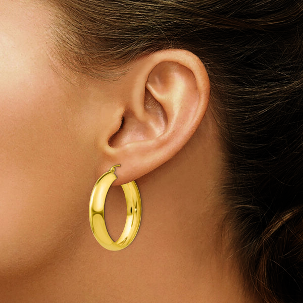 14K Hoop Earrings - Image 3