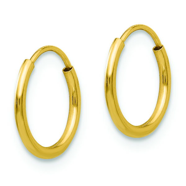 14k Madi K Endless Hoop Earrings - Image 2