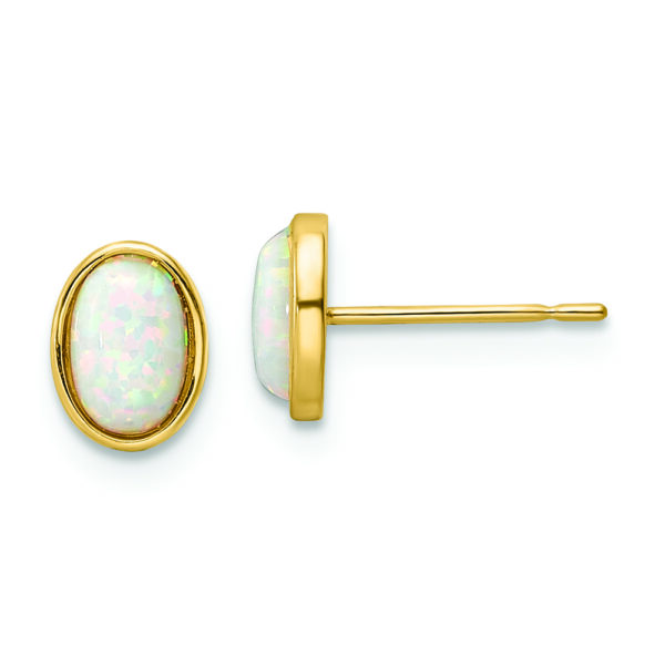 14k Madi K Created Opal Post Earrings