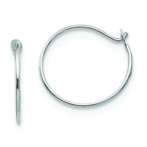 14k White Gold Madi K Sm. Endless Hoop Earrings