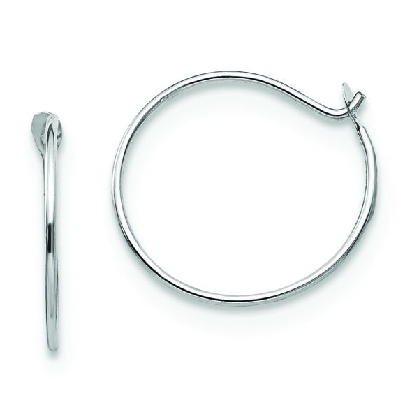 14k White Gold Madi K Sm. Endless Hoop Earrings