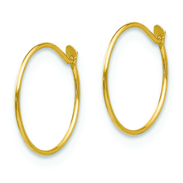 14k Madi K Sm. Endless Hoop Earrings - Image 2