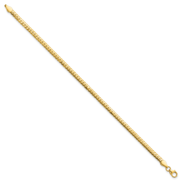14k Polished 7in Fancy Link Bracelet - Image 2