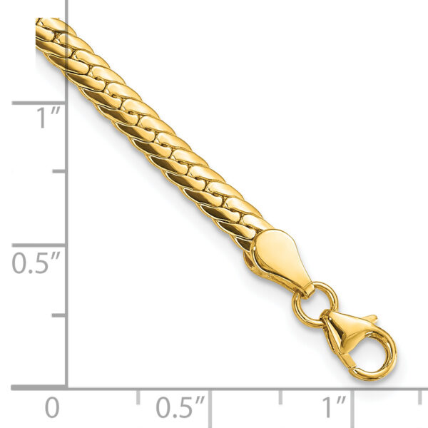 14k Polished 7in Fancy Link Bracelet - Image 3