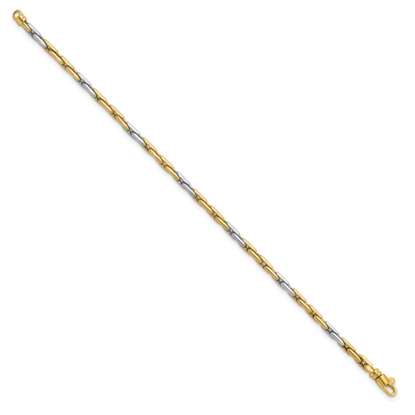 14K Two-Tone Polished Fancy Link Bracelet - Image 2