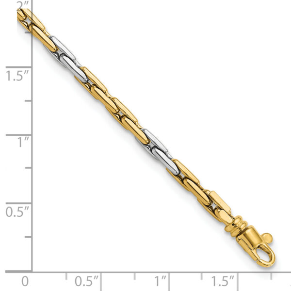 14K Two-Tone Polished Fancy Link Bracelet - Image 3