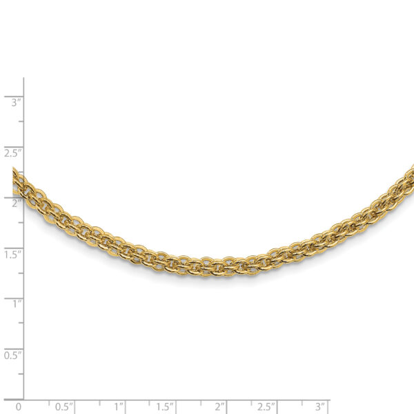 14K Polished Fancy Link Necklace - Image 3