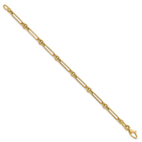 14K Polished Fancy Link Bracelet - Image 2