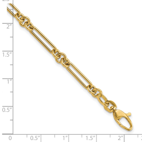 14K Polished Fancy Link Bracelet - Image 3