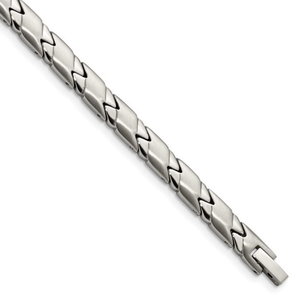 Stainless Steel Brushed and Polished 8.25in Bracelet