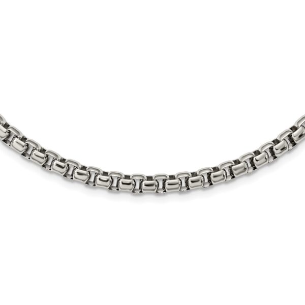 Stainless Steel Polished 24in Rounded Box Chain