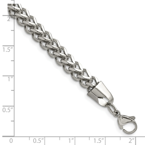 Stainless Steel Polished 5.5mm 8.5in Franco Chain - Image 3