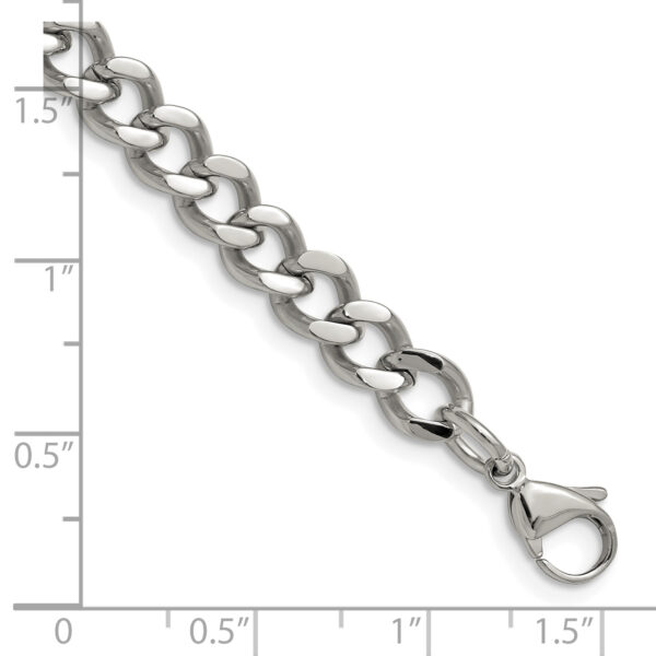 Stainless Steel Polished 7.5mm 8in Curb Chain - Image 3