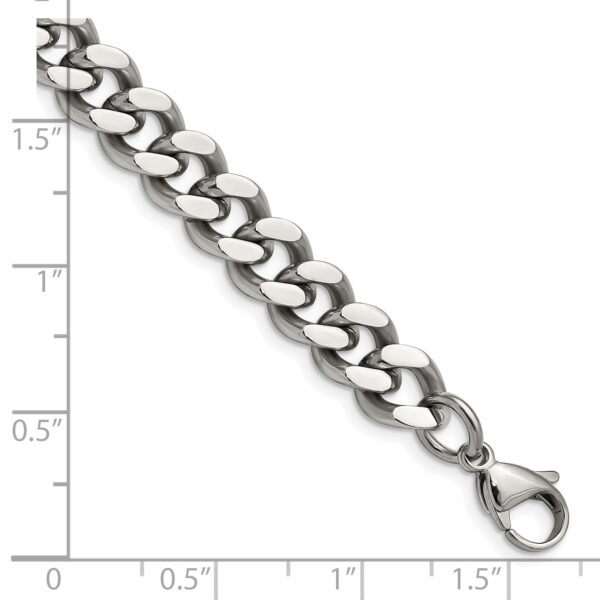 Stainless Steel Polished 9.5mm 7.75in Curb Chain - Image 3