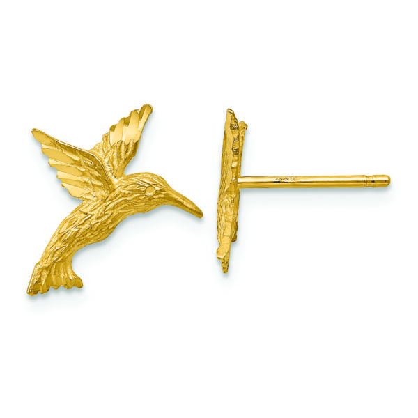 14K Hummingbird Earrings
