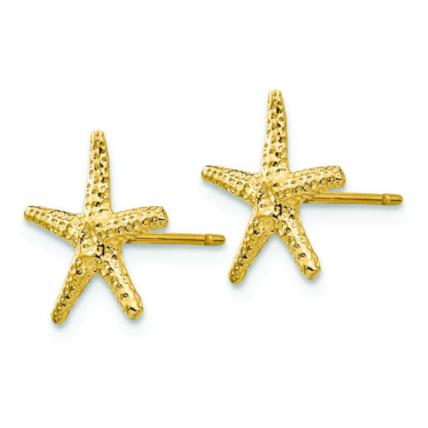 14k Starfish Post Earrings - Image 2