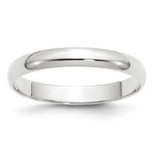 14KW 3mm LTW Half Round Band Size 11