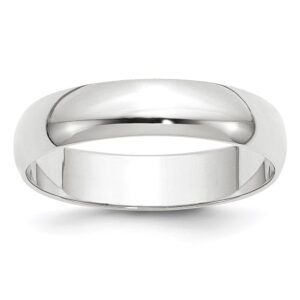 14KW 5mm LTW Half Round Band Size 10