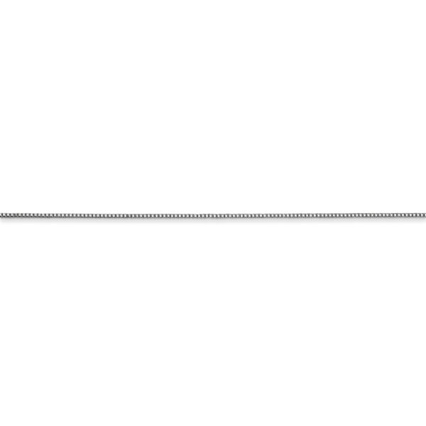 14k WG .5mm Box with Spring Ring Clasp Chain - Image 2