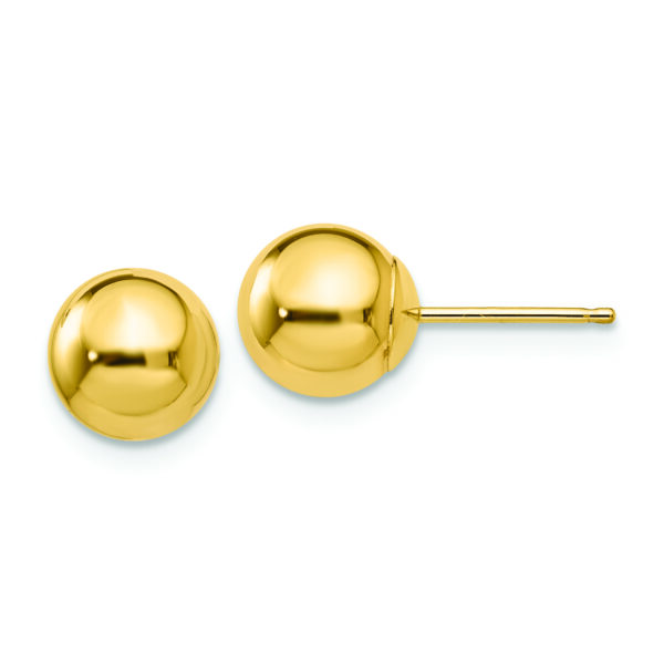 14k Polished 7mm Ball Post Earrings