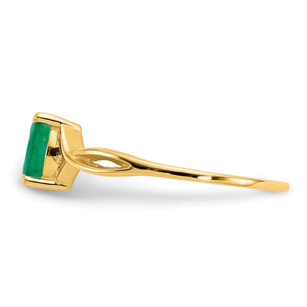 14k Emerald Birthstone Ring - Image 3